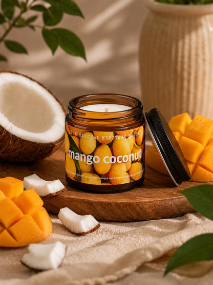 Discovery Candle Set, 3 Mini Scents, Lavender Amber, Sandalwood, Mango Coconut.