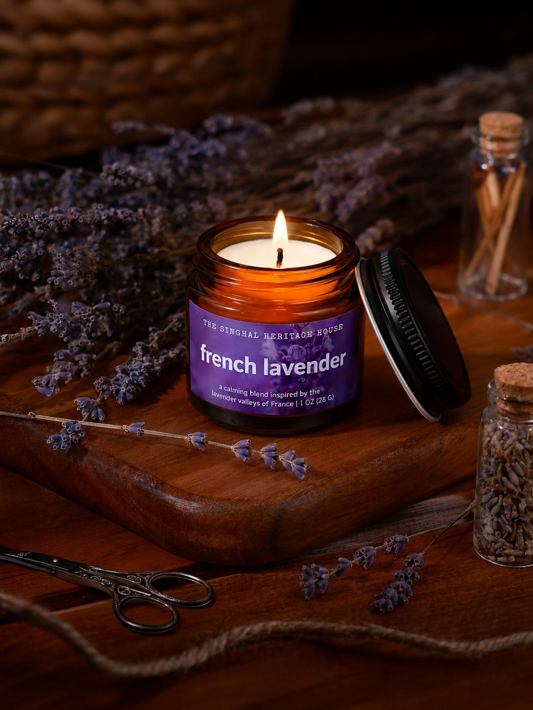 Discovery Candle Set, 3 Mini Scents, Lavender Amber, Sandalwood, Mango Coconut.