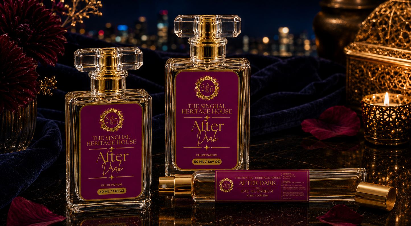After Dark Good Girl inspired perfume bottles in 10 mL, 30 mL and 50 mL sizes