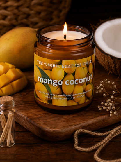 French Lavender & Mango Coconut Candle Duo – 2 Pack, 8 oz Each