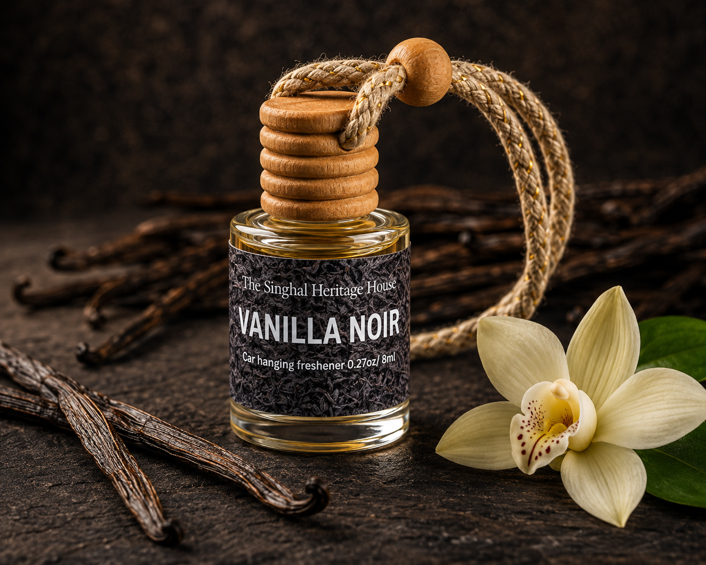Blue Ocean + Vanilla Noir Car Hanging Freshener Duo – 2 × 8 ml