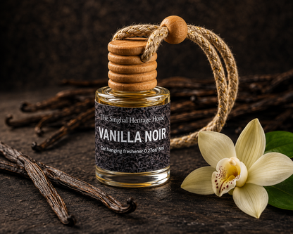 Blue Ocean + Vanilla Noir Car Hanging Freshener Duo – 2 × 8 ml